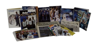 Duke Blue Devils Basketball Lot of Publications and Tickets including Five Coach K Autographed Books!